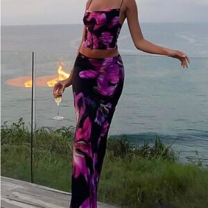 White fox matching set - Calling My Name Top + Sweet Salutations Maxi Skirt